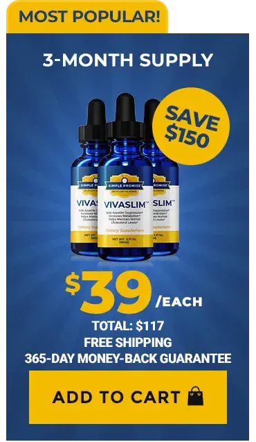 VivaSlim 3-month supply, most popular pricing package