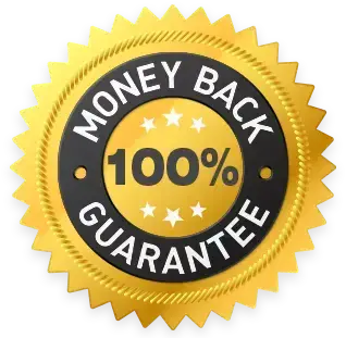 VivaSlim 100% money back guarantee badge